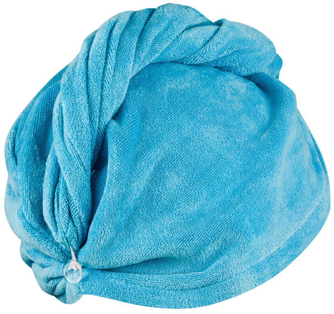 Aqua Speed ručník na vlasy TURBAN HEAD TOWEL, LIGHT BLUE - Obrázek 2