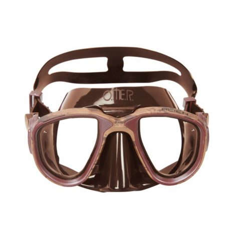 Omer  potápěčské brýle (maska) Alien Mimetic Brown silikon hnědý