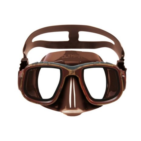 Omer  potápěčské brýle (maska) Olympia Mimetic Brown silikon hnědý