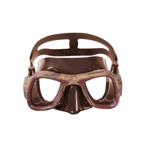 Omer  potápěčské brýle (maska) Bandit Mimetic Brown silikon hnědý